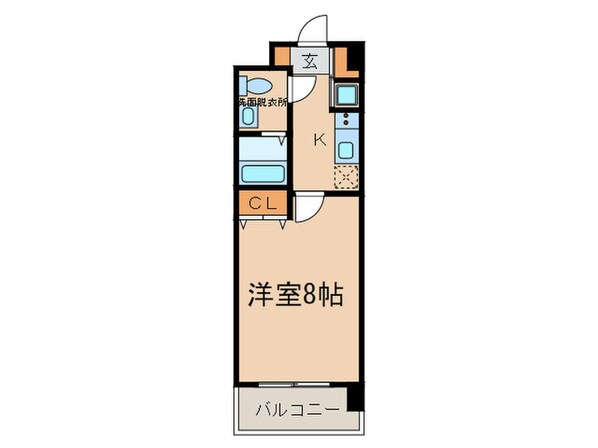 大濠小河マンションの物件間取画像